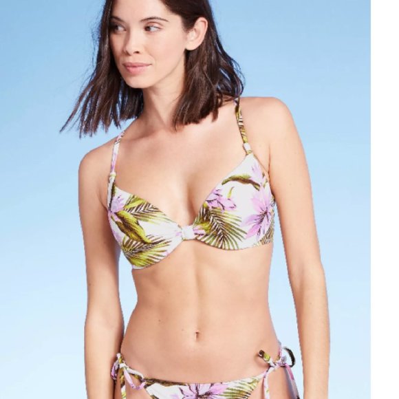 Shade & Shore Other - Women's Lightly Lined Textured Bikini Top